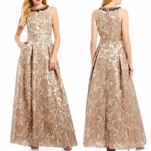 Aidan Mattox brocade Ballgown